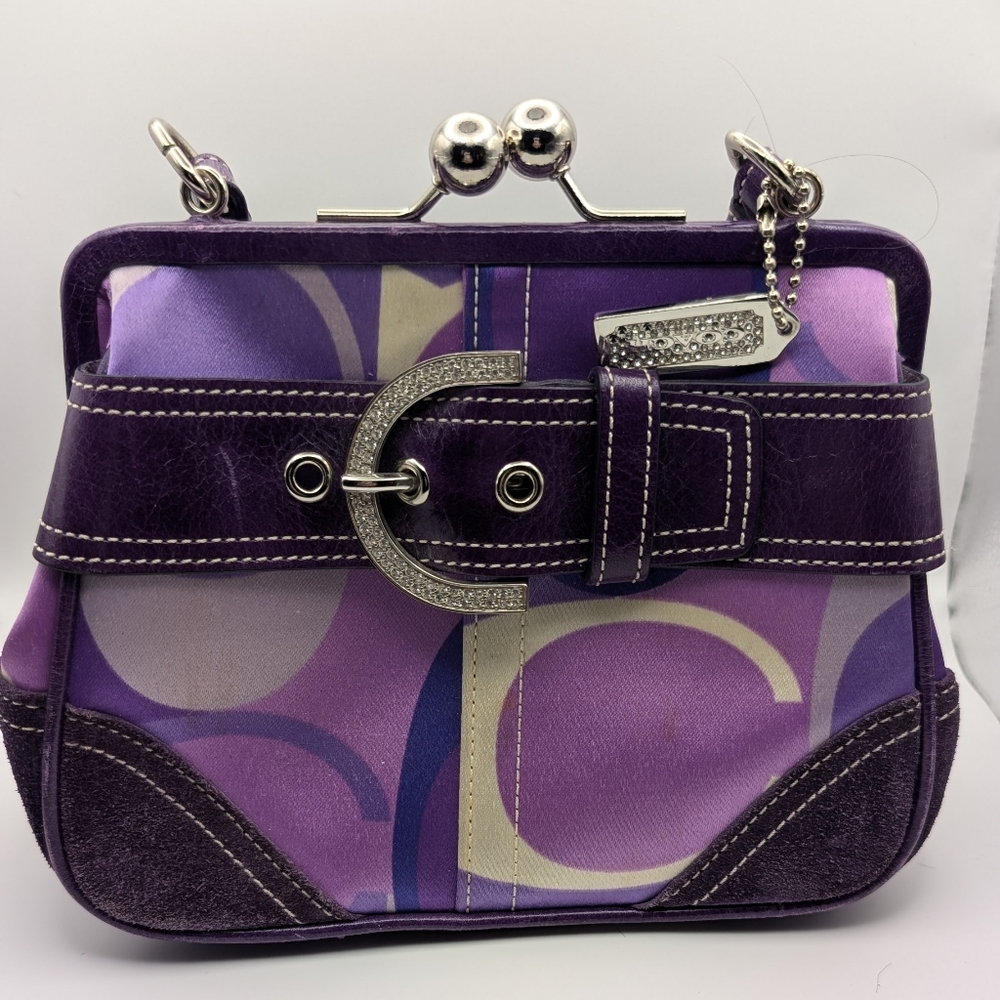 Purple Coach Designer Women's Bag